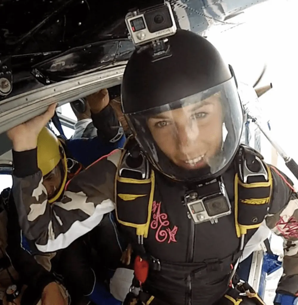 Tiffany, membre de l'équipe Xlr Parachutisme