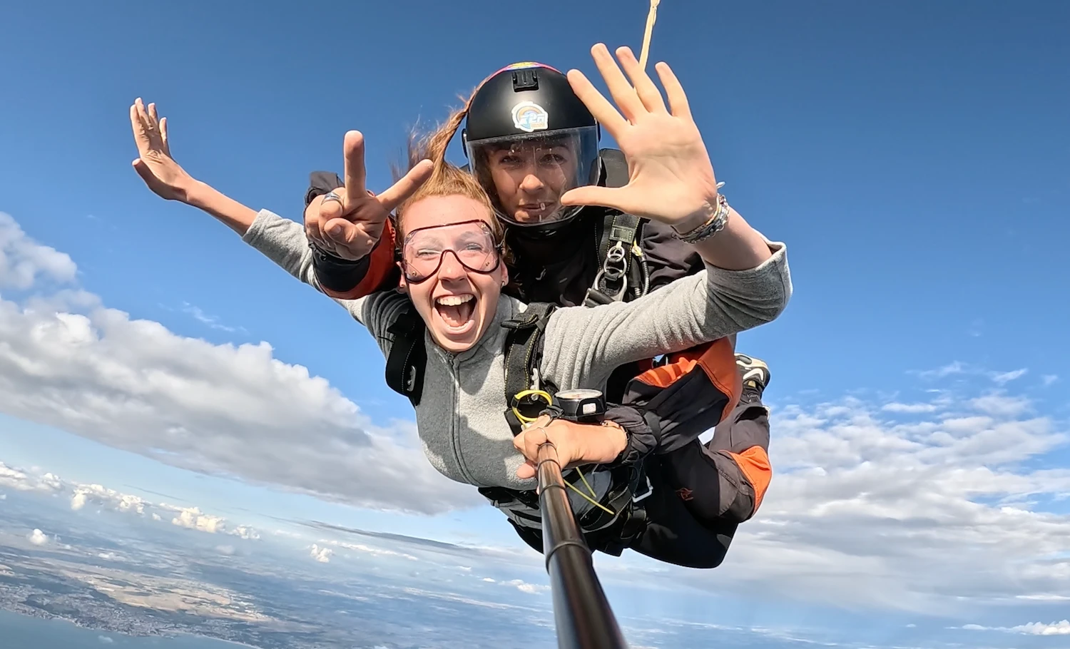 saut en tandem à l'aérodrome de soulac sur mer, en gironde